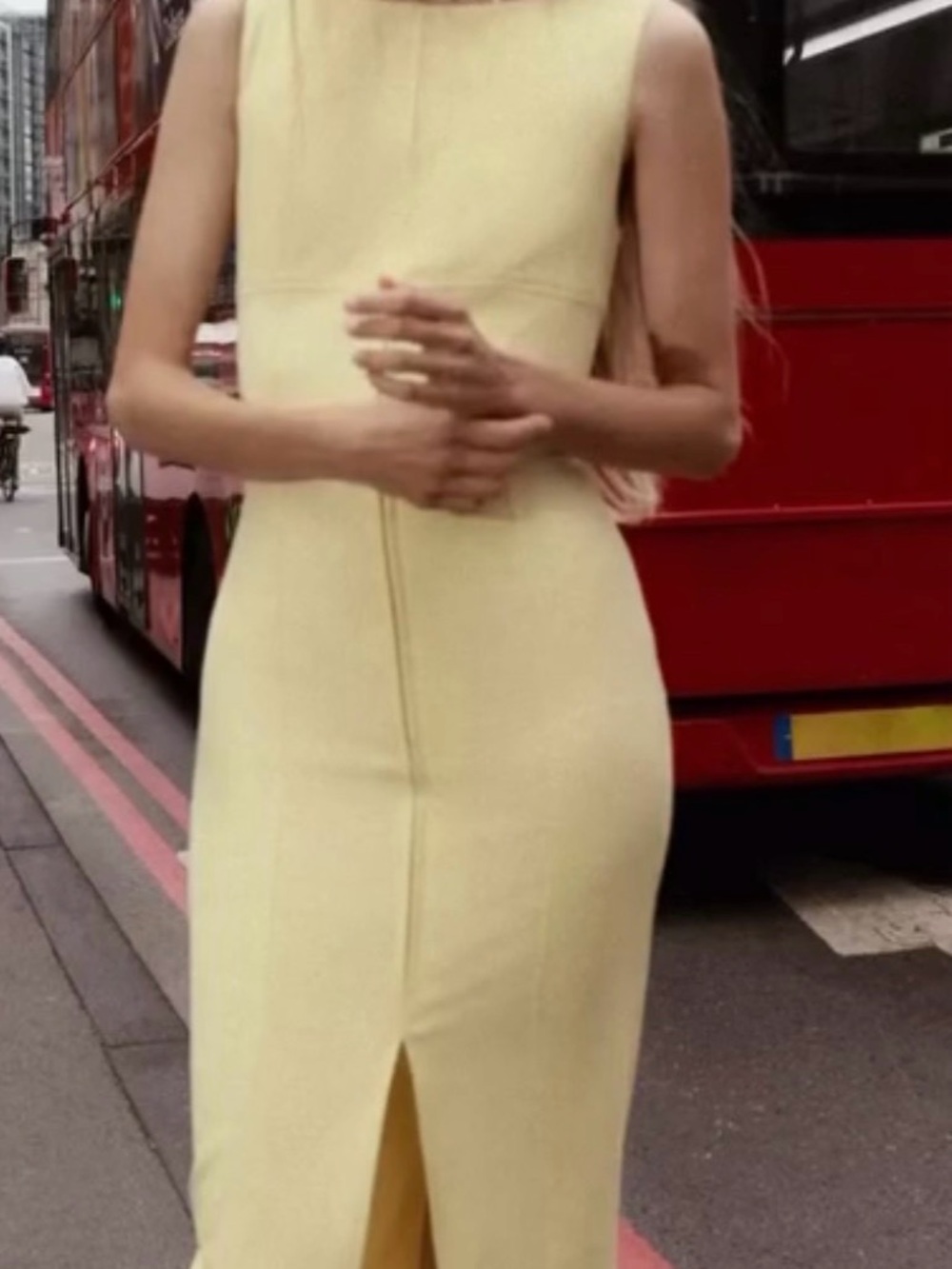 New with tags Zara Black Label dress in a gorgeous butter yellow.